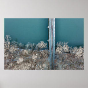 Póster Schuylkill, puente ferroviario de Rock Negro