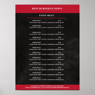 Póster Schwarz, Rot Preishear