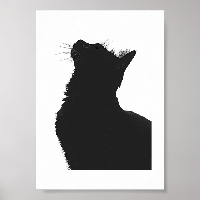 Póster Schwarze Katze (Frente)