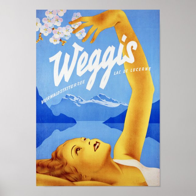 Póster "Schweiz: 2022/heute - Weggis Vierwaldstättersee (Frente)