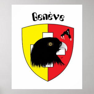 Póster Schweiz, Suisse, Svizzera, Svizra, Suiza