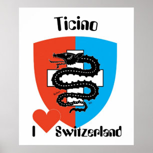 Póster Schweiz, Suisse, Svizzera, Svizra, Suiza