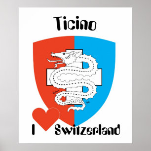 Póster Schweiz, Suisse, Svizzera, Svizra, Suiza