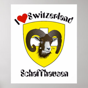 Póster Schweiz, Suisse, Svizzera, Svizra, Suiza