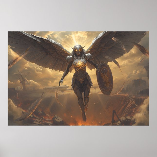 Póster Sci Fi Fantasy: Valkyrie of the Ruined Dawn (Frente)