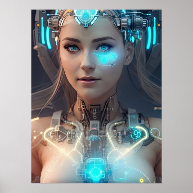 Póster SCI-FI Lovely Cyborg (Frente)