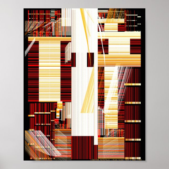 Póster Sci-fi Neo Metropolis  (Frente)