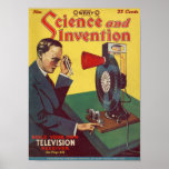 Póster Science And Invention<br><div class="desc">Science And Invention Magazine Cover - Science & Invention,  November 1928. Volume 16 Number 7</div>