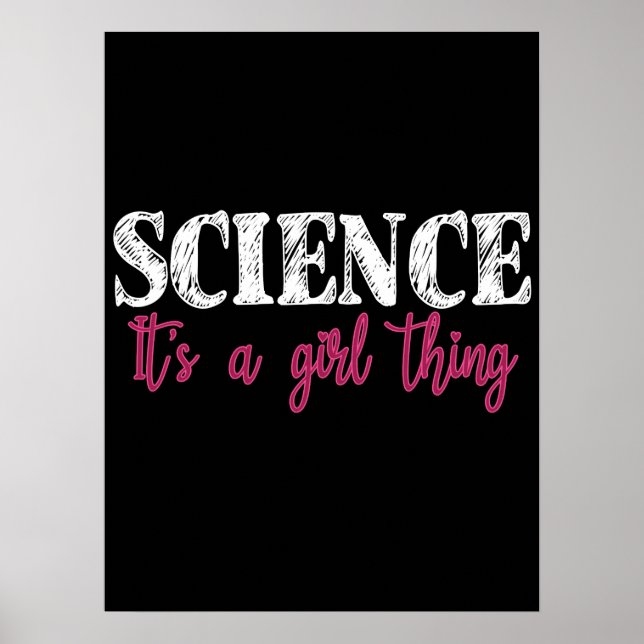 Póster Science - It's a Girl Thing (Frente)