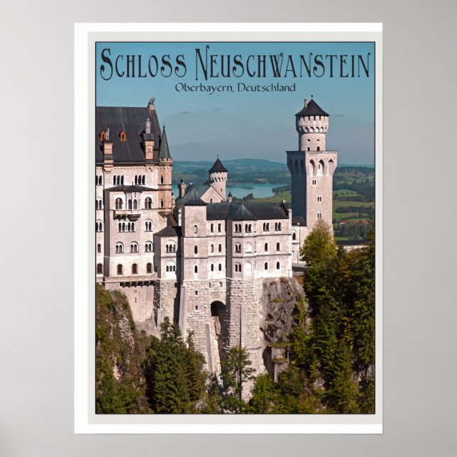 Póster Scloss Neuschwanstein (Frente)