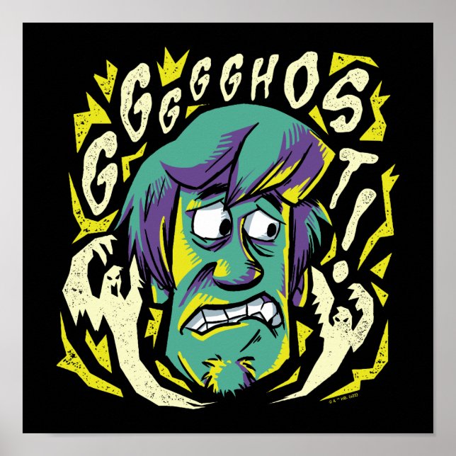 Póster Scooby-Doo | Asustado Shaggy (Frente)