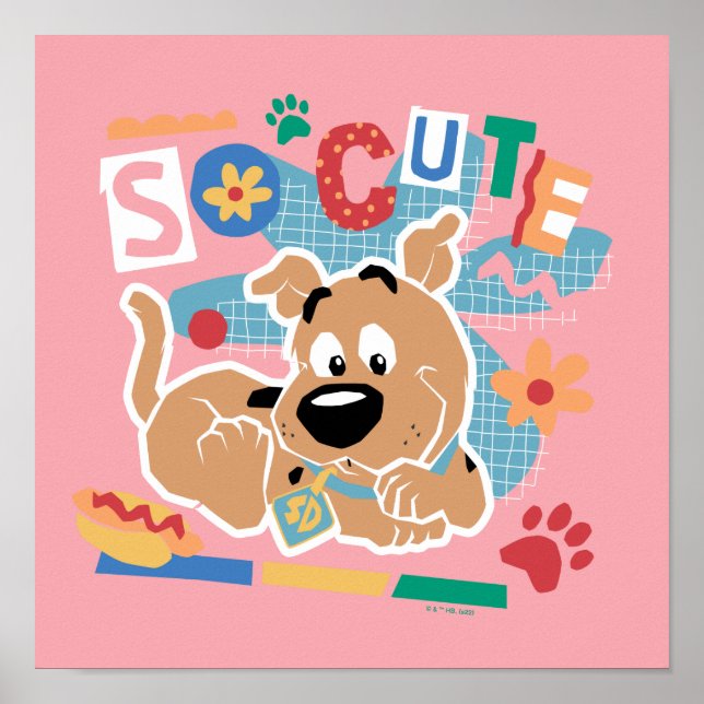 Póster Scooby-Doo | Baby Scooby-Doo So Cute (Frente)