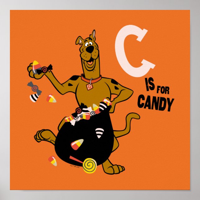 Póster Scooby-Doo | C es para Candy (Frente)