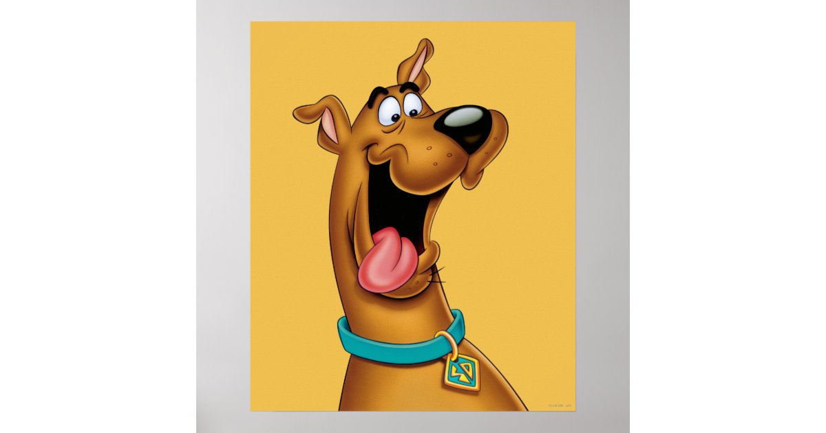 Póster Scooby-Doo Cara emocionada | Zazzle.es