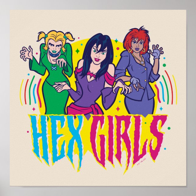 Póster Scooby-Doo | Chicas hexadecimales (Frente)