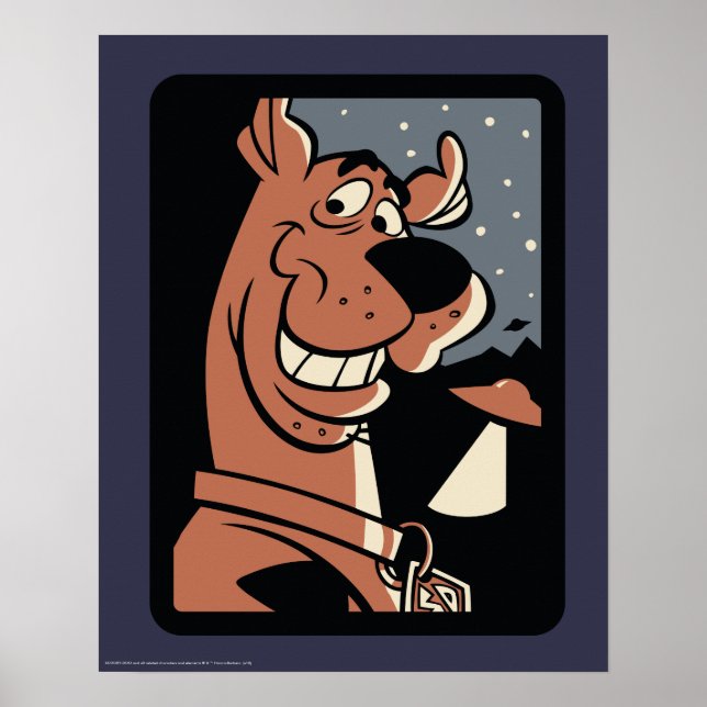 Póster Scooby-Doo con OVNI (Frente)