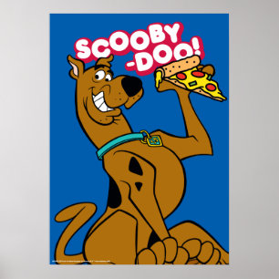 Póster Scooby-Doo Con Pizza Slice