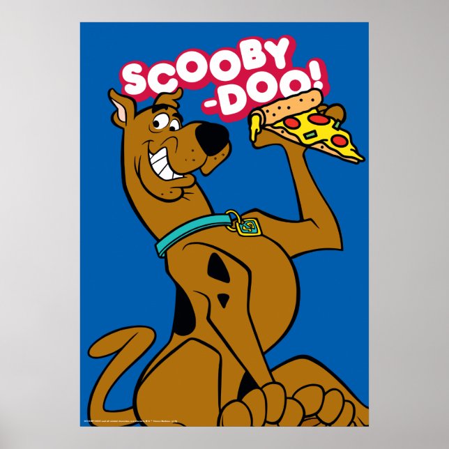 Póster Scooby-Doo Con Pizza Slice (Frente)