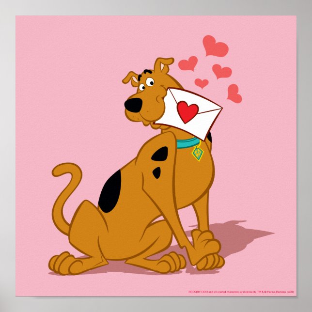 Póster Scooby-Doo - Con Sobre De San Valentín (Frente)