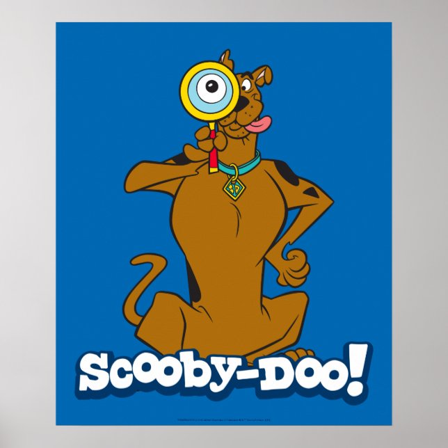 Póster Scooby-Doo Con Vidrio De Aumento (Frente)