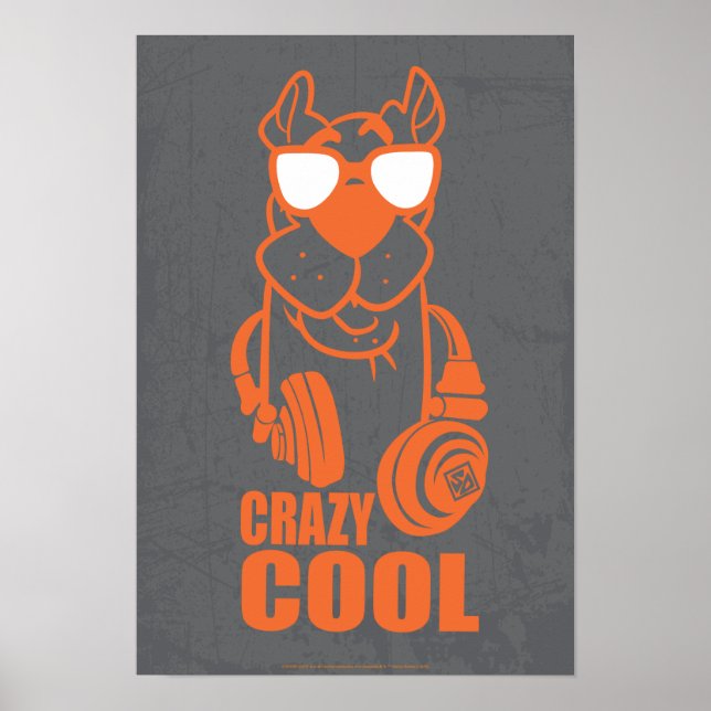 Póster Scooby-Doo "Crazy Cool" Headphone Graphic (Frente)