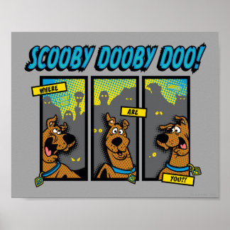 Póster Scooby-Doo ¿Dónde Están Los Paneles De Cómic?