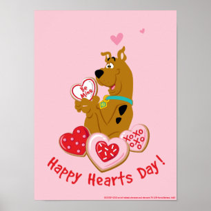 Póster Scooby-Doo - Feliz Día del Corazón