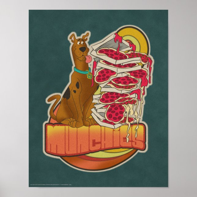 Póster Scooby-Doo | Foto de Pizza "Munchies" Gráfico (Frente)