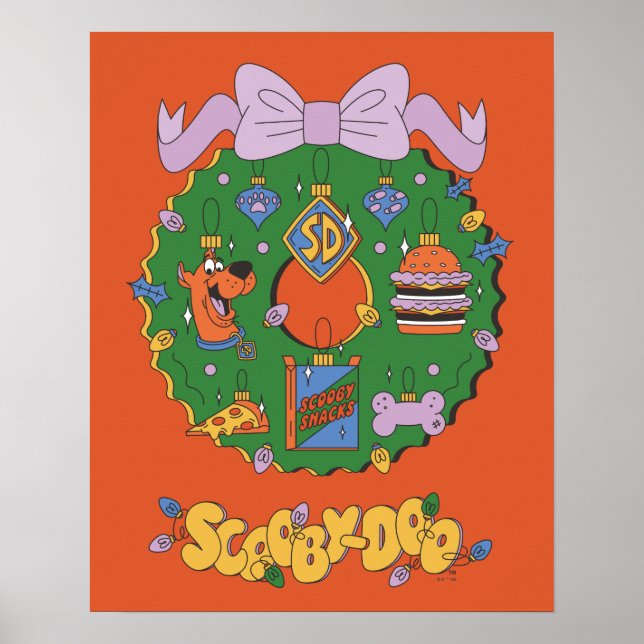 Póster Scooby-Doo Holiday Snack Wreath Graphic (Frente)