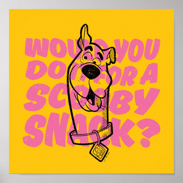 Póster Scooby-Doo |¿Lo Haría Por Un Aperitivo? (Frente)