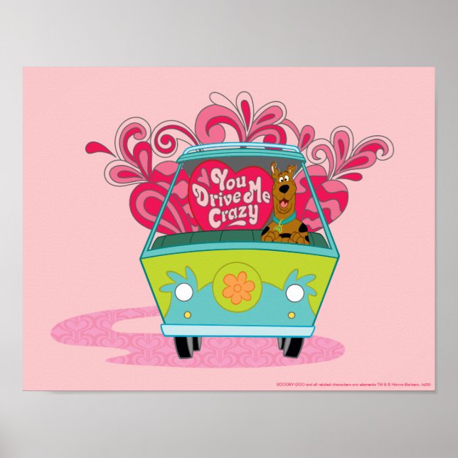Póster Scooby-Doo - Me Conduces Loco (Frente)
