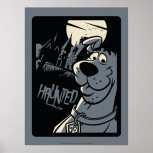 Póster Scooby-Doo Noir Obstaculizado Gráfico de la mansió