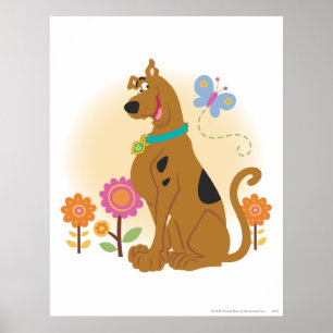 Póster Scooby-Doo Siguiendo a la Mariposa
