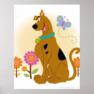 Póster Scooby-Doo Siguiendo a la Mariposa