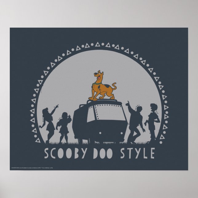 Póster Scooby-Doo Style Tribal Van Silhouette (Frente)