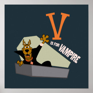 Póster Scooby-Doo | V es para Vampiro