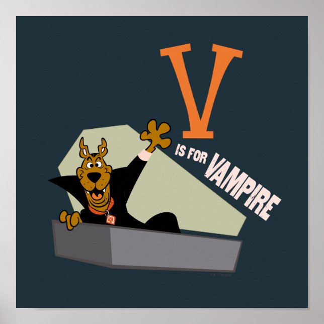 Póster Scooby-Doo | V es para Vampiro (Frente)