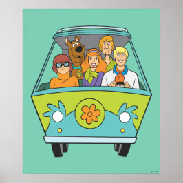 Póster Scooby-Doo y la máquina de misterio de pandillas