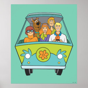 Póster Scooby-Doo y la máquina de misterio de pandillas
