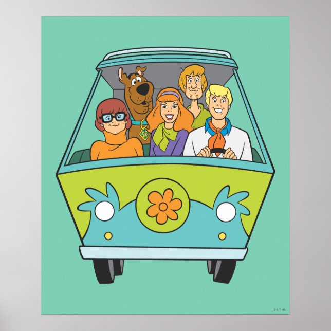 Póster Scooby-Doo y la máquina de misterio de pandillas (Frente)