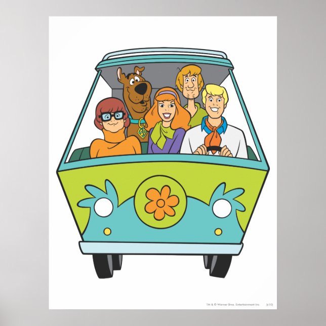 Póster Scooby-Doo y la máquina de misterio de pandillas (Frente)