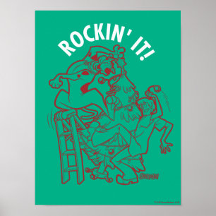 Póster Scooby-Doo y Shaggy Rockin' "Alrededor del árbol