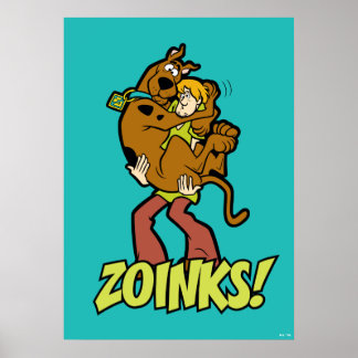 Póster Scooby-Doo y Shaggy Zoinks!