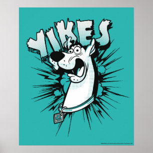 Póster Scooby-Doo "¡Yikes!" Gráfico de semitono