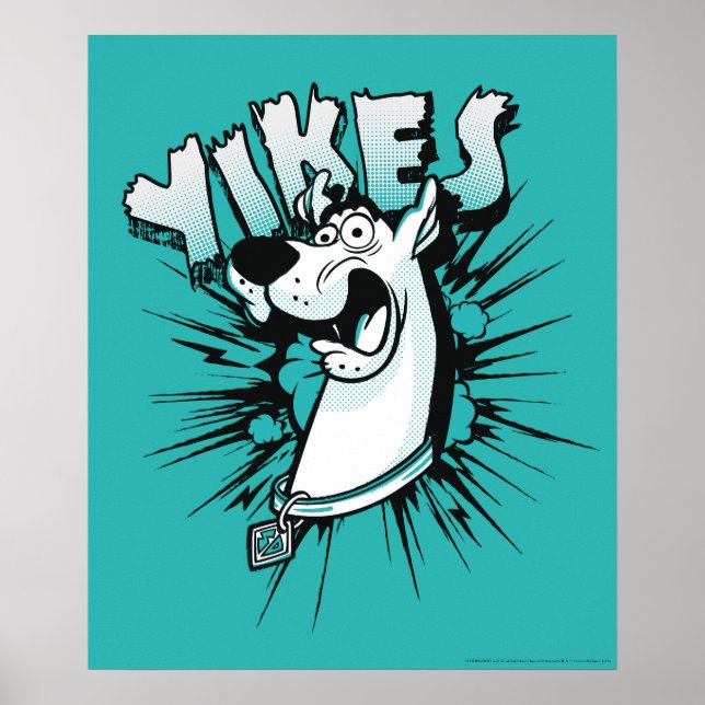 Póster Scooby-Doo "¡Yikes!" Gráfico de semitono (Frente)
