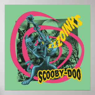 Póster Scooby-Doo Zoinks Punk Guitar Gráfico