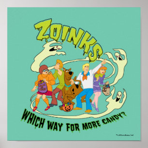 Póster Scooby-Doo   Zoinks ¿Qué camino para más dulces?