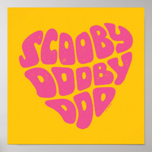 Póster Scooby Dooby Doo Heart