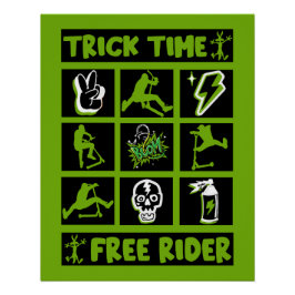 Póster scooter de estilo libre