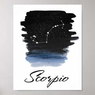Póster Scorpio Astrological sign